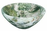 Polished Moss Agate Bowl - 3" Size - Photo 3